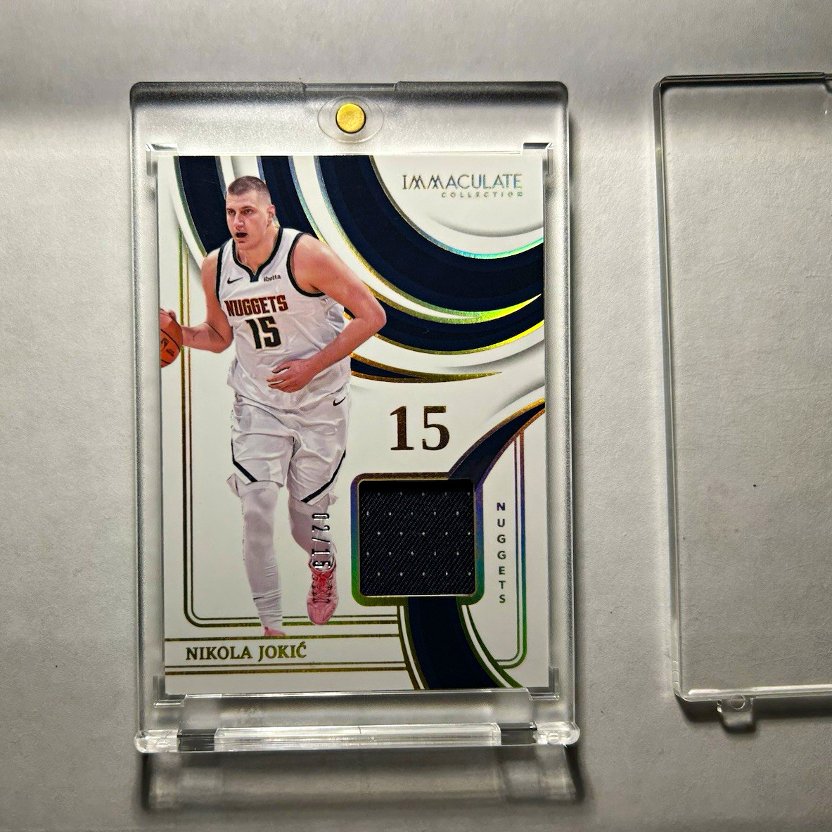 Panini Immaculate 2023-24 Nikola Jokić Jersey Number Patch /15 PJN-JOK