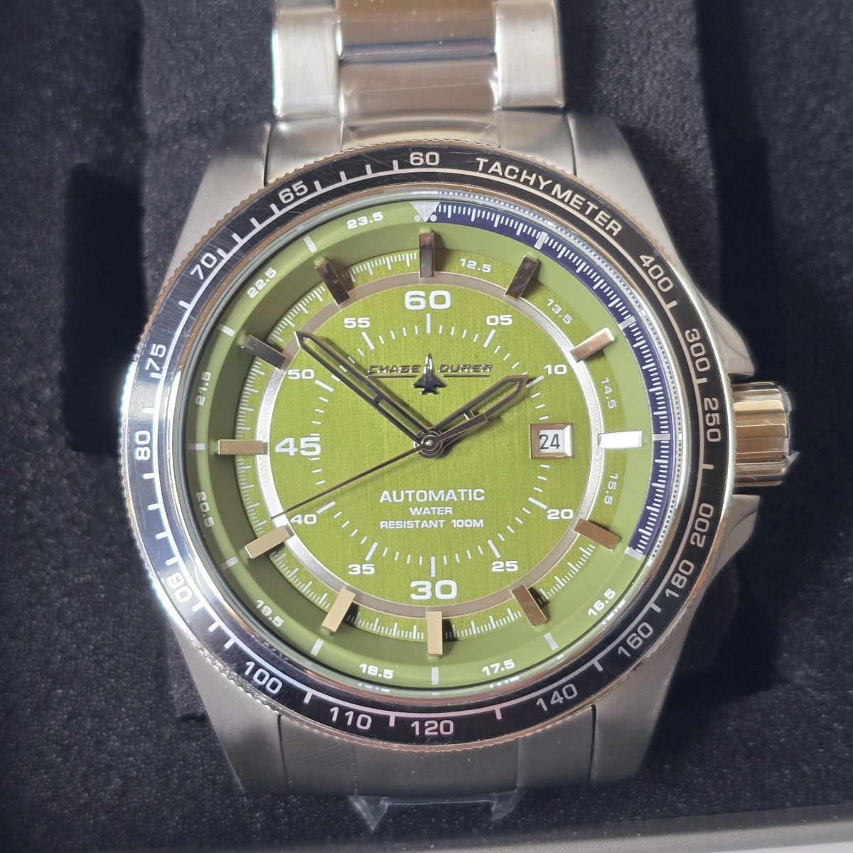 Chase-Durer Automatic Green Dial Men's Watch 50mm CDW-0159 | eBay