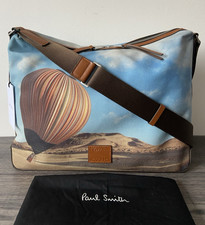 PAUL SMITH SIGNATURE STRIPE AIR BALLOON FOLIO MESSENGER BAG BNWT