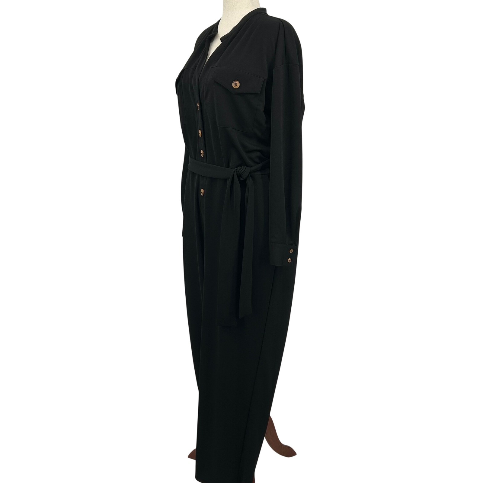 ELOQUII ELEMENTS Wms Black Holiday Jumpsuit 20  W… - image 10