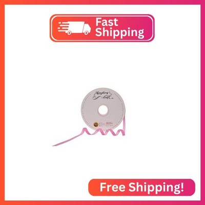 Humphrey's Craft 3/8 Inch Wide Pink Crushed Velvet Ribbons Spool - 15 Yards, Per