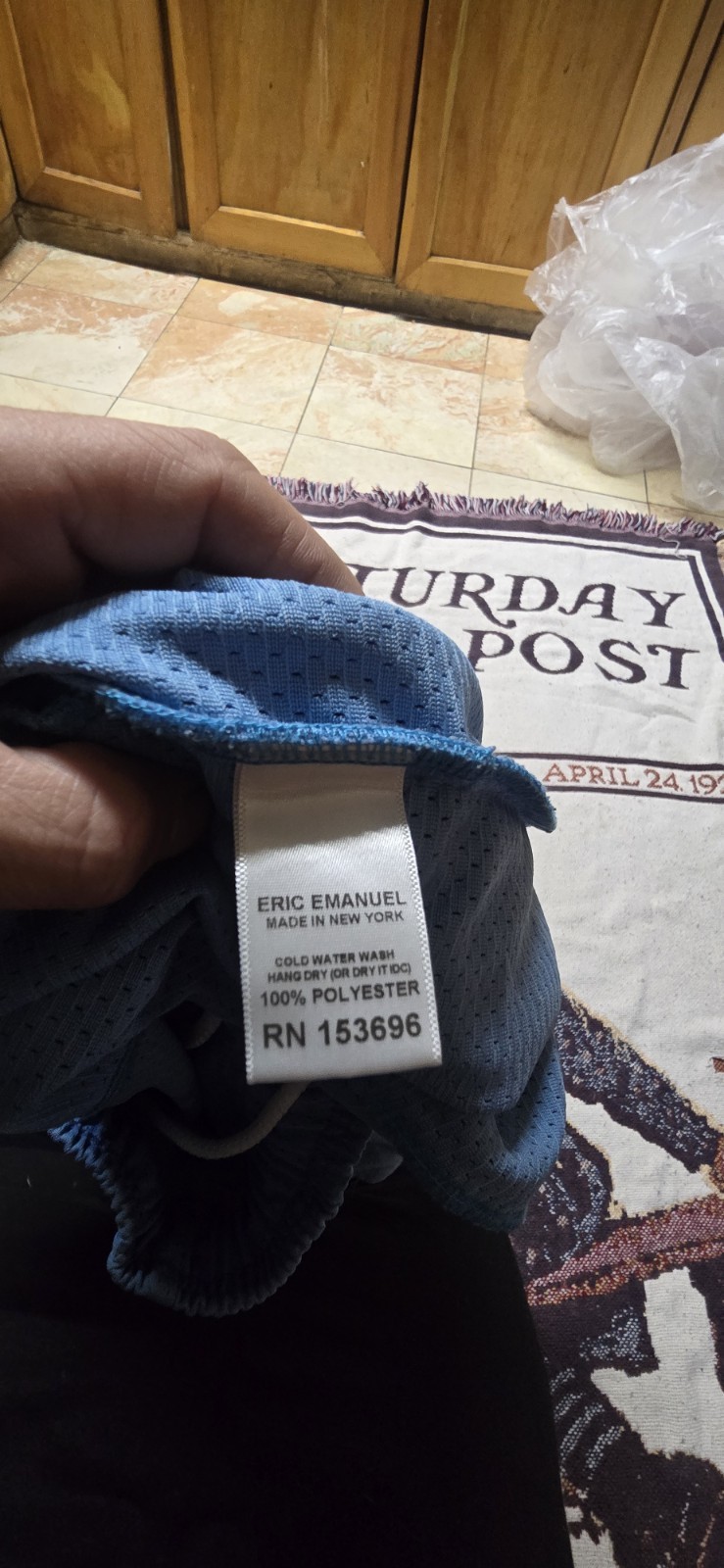 Eric Emanuel EE Basic/Core Shorts  Blue Logo Baby… - image 4