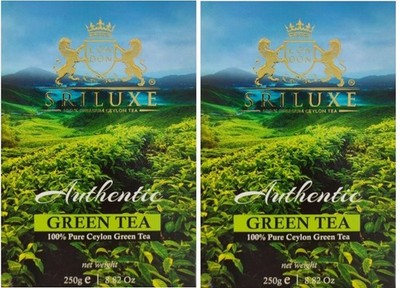 SRILUXE Ceylon Grüntee Loseblatt - Premium Qualität 2er Pack (je 250g)