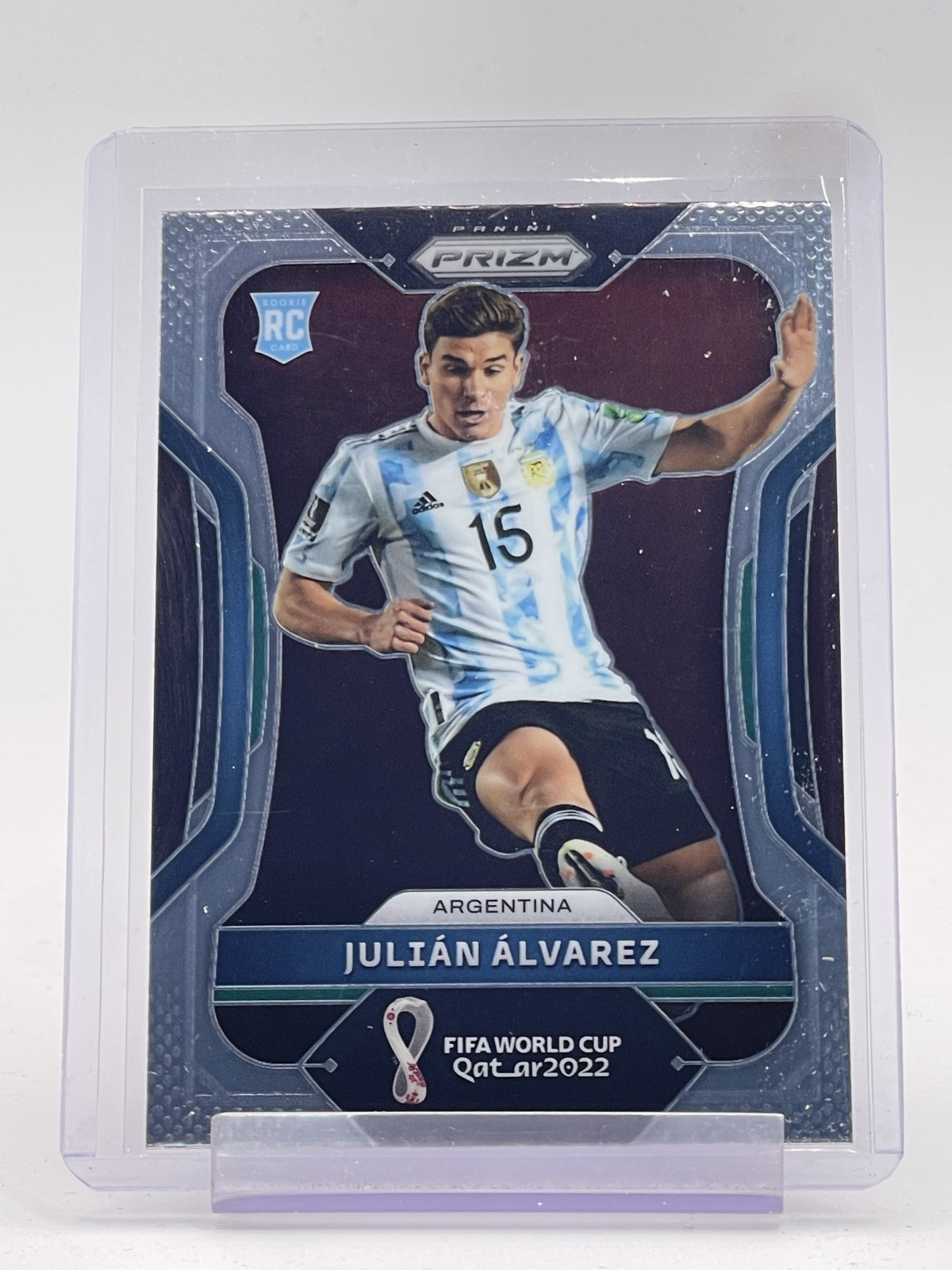 JULIAN ALVAREZ 2022-23 PRIZM FIFA WORLD CUP #4 ARGENTINA ROOKIE RC Q2615
