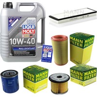 Inspektionskit Filter Liqui Moly ÖL 5L 10W-40 FüR Peugeot 306 SchräGheck 7A