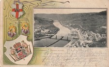 AK Berncastel Prägedruck Bahnpoststempel von 1906 (T837)