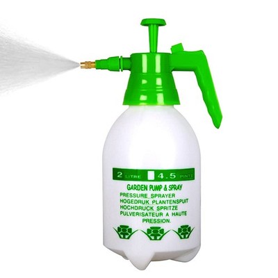 Garden Pump Sprayer 68 oz/0.5 Gallon Hand Held Pressure Bottle Brass Adjustable