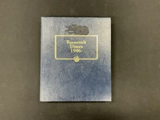 Whitman Classic Roosevelt Dime Album #3394 Completed 1946 thru 2020 - 210 Coins