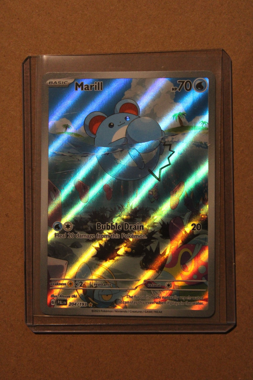 Pokemon TCG Marill 204/193 Sv02: Paldea Evolved Holo Near Mint Full Art