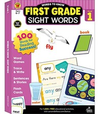 Words to Know Sight Words Workbook for First Grade  Reading Activities, Games, Fl