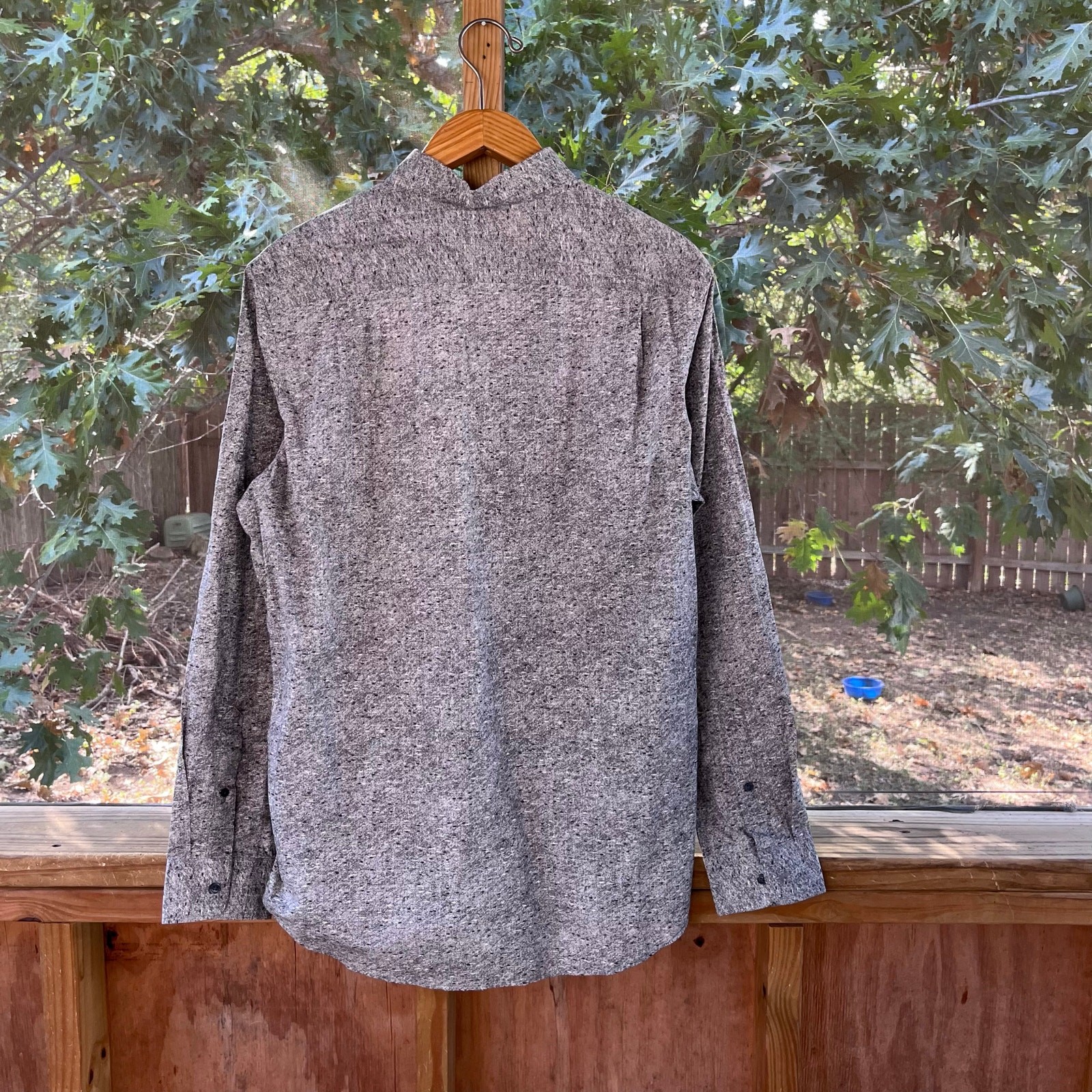 Michael Kors Men's Grey Printed Button Down Dress Shirt Size L. NEW thumbnail 2