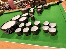 50 Piece Hornsea Pottery Contrast Dinner Service Set