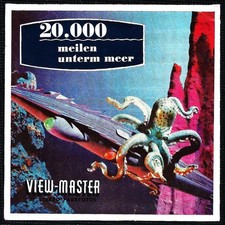 3 View-Master Stereo 3D Reels  B370-D, 20.000 Meilen unterm Meer, Nemo,Nautilus