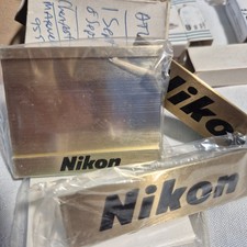 Lot of 3 Vtg Nikon Camera Dealer Solid Brass ...