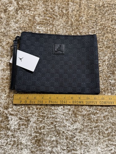 Nike Jordan Monogram Pouch Bag (0.69L) Black MM0989-023 Brand New Free U.S. S&H - Picture 2 of 4