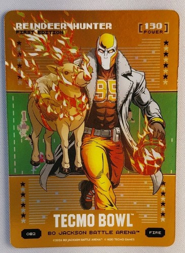 Bo Jackson Battle Arena Reindeer Hunter Orange Battle Foil 130 Power FIRE