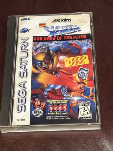 X Men Children Of The Atom Sega Saturn Complete With Registration Cleaning Pad