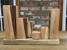 Unique Handcrafted African Solid Wood Sculptural Art – Abstract Minimalist Decor