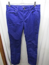 WOMENS ANN TAYLOR LOFT MODERN STRAIGHT PURPLE CORDUROY PANTS SIZE 6P INSEAM 27"