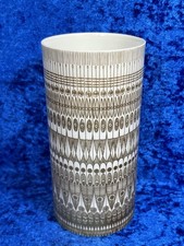 Rosenthal Studio-Line Vase Hans Theo Baumann Signiert Weiß Gold 18,5 cm 60er Top