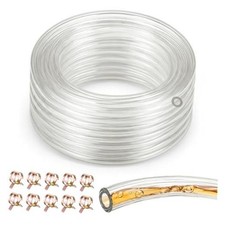 Fuel Line 1/4" ID x 7/16" OD, 30 ft Clear PVC Hose for Small Engines
