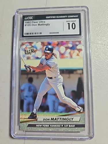 1992 ultra Don Mattingly cgc 10 