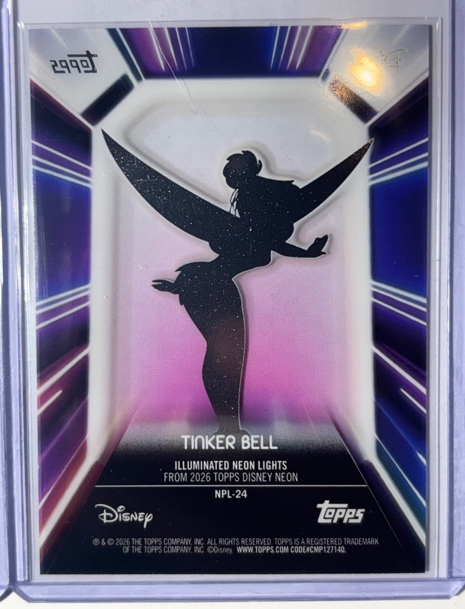 ティンカーベル スタンドライト 2026 topps neon Tinker Bell illuminated neon lights NPL-24 | eBay