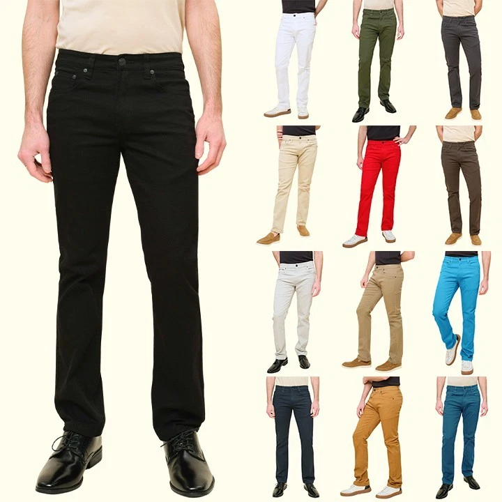 Victorious Men's Slim Fit Colored Denim Jeans Stretch Pants GS21 - FREE SHIP
Opens in a new window o
