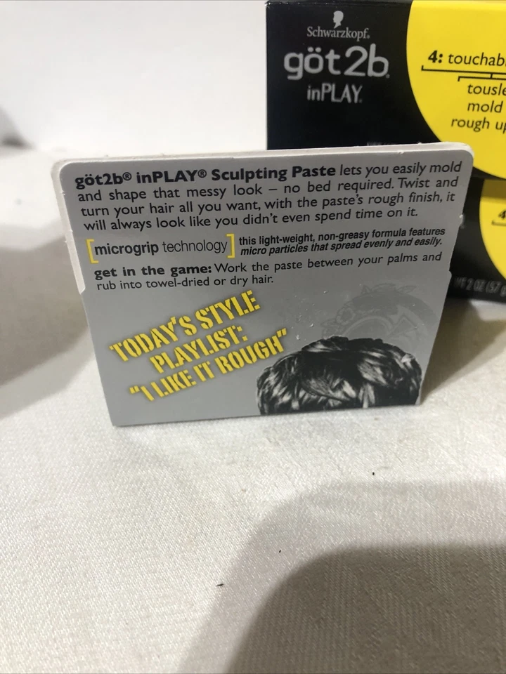 Got2B In Play Sculpt Paste Touchable Styles Tousle Mold Rough Up 2 oz ~ Lot Of 3 - Image 3 of 4
