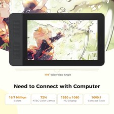 GAOMON PD1161 Drawing Tablet with Screen, 11.6-inch Graphics with pen.