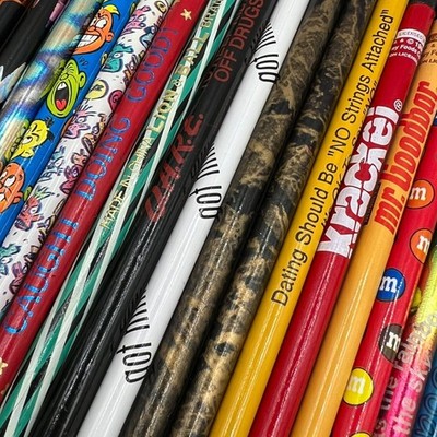 80s/90s Novelty Pencils DARE Got Milk Hersheys Topper Metallic Nostalgia Lot 25