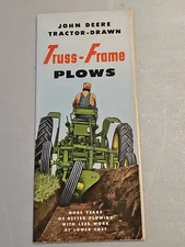 1953 John Deere Tractor-drawn Truss-frame Plows 4" x 9" Pamphlet 23 Pgs