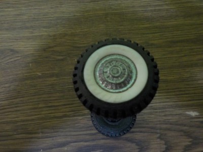 vintage buddy l pickup truck 2 tires 2 whitewall 2 hub-cap 1 axle for parts