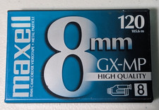 Maxell 8mm Gx-mp High Quality 120 Camcorder Video Cassette Tapes - 281010