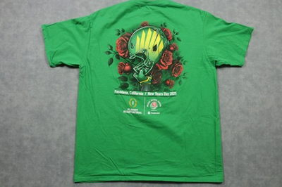 #ad Oregon Ducks Shirt Mens Large Green NCAA Football Rose Bowl Playoff 2025 Tee $19.99
