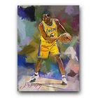 Eddie Jones Art Card Limited 22/50 Edward Vela Signed (Los Angeles Lakers)