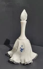 Vintage Fenton Silver Crest Bell Ruffled Bottom - Handpainted & Signed
