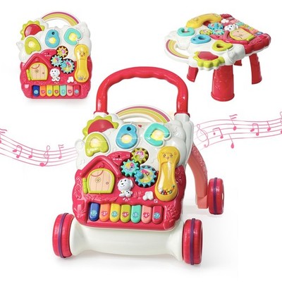Andador Para Bebe Con Centro De Actividades Y Mesa Musical Estilo De Lujo