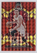 2023-24 Panini Mosaic Choice Red & Yellow Fusion Prizm 62/75 Duncan Robinson 7n6