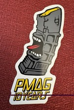 PMAG 10 Years TACTICAL PROMO GLOSSY Sticker DECAL FIREARM Rare Gray Magazine
