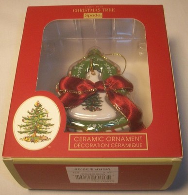 Spode Christmas Tree: Ribbon and Tree Ornament: MIB: NR