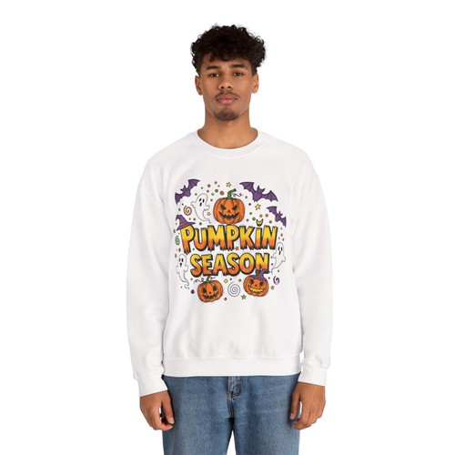 Halloween Sweatshirt Crewneck Unisex Gildan Fall Pumpkin Season S/M/L/XL/2XL - Picture 10 of 64