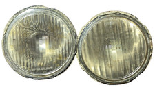 Vtg Ford Model T 8 Spreadlight Headlight Lenses Pair - Original Glass- Made Usa Vtg Ford Model T 8 Spreadlight Headlight Lenses Pair - Original Glass- Made Usa