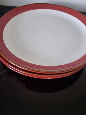 3 x M&S Richmond Salatteller rot - 21 cm oder 8,25'' - top gebraucht 