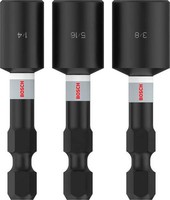 Bosch Pro Nutsetter Impact, 1/4 / 5/16 / 3/8 / 1 7/8, 50 Mm, 4-Teilig