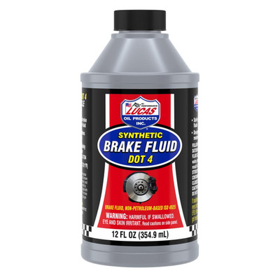 LUCAS OIL 10827 SYNTHETIC BRAKE FLUID DOT 4 355ML FMVSS 116 SAE J1704