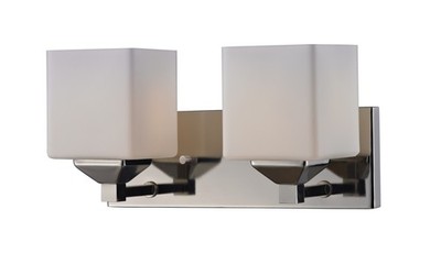 Z-Lite 2105-2V Quube 2 Light Bathroom Vanity Light - Chrome