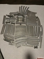 90 Assorted Pieces Of HO Track For Model Railroad Displays.