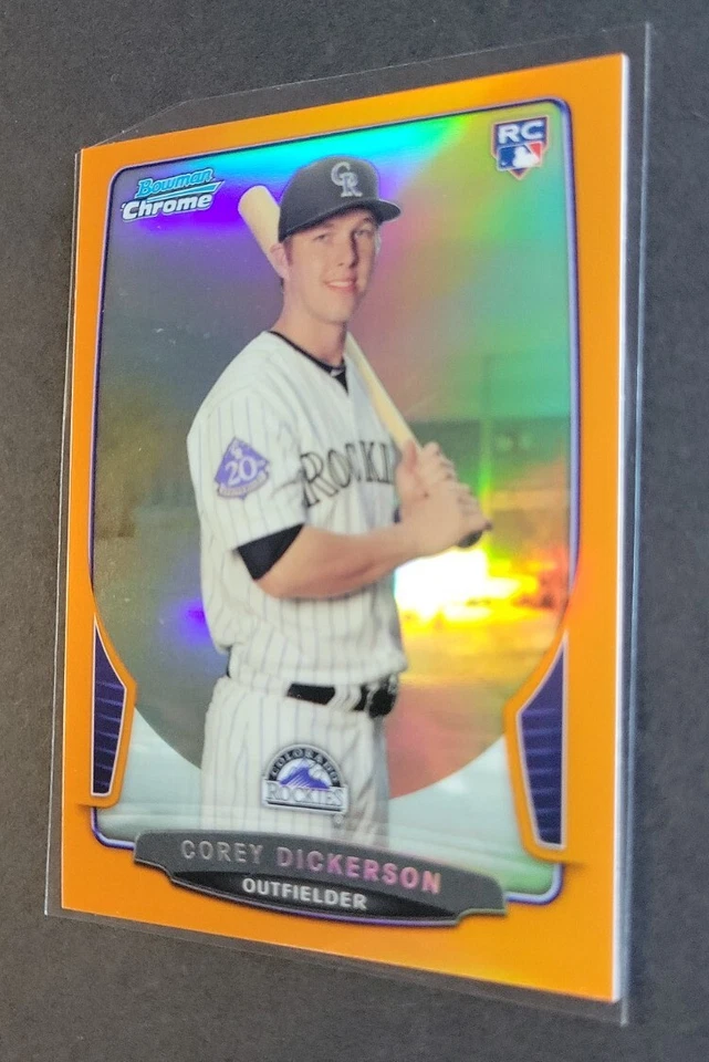 Corey Dickerson 2013 Bowman Chrome Draft Naranja Ref RC #23/25 *VER DESCRIPCIÓN  Foto 3 de 4