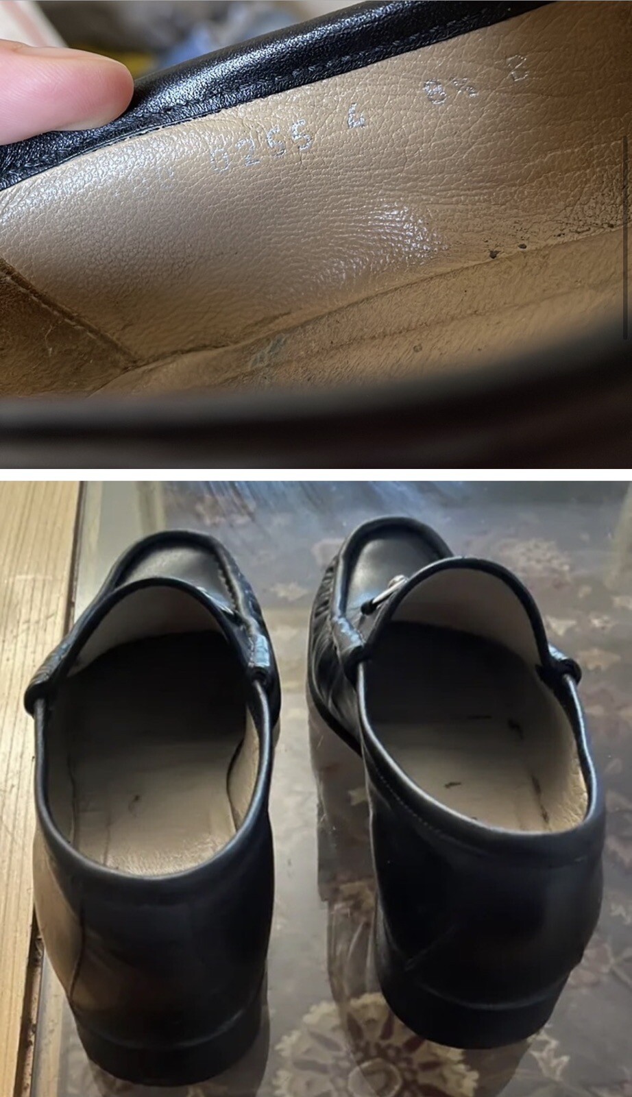 Gucci Loafers Horsebit shoes womens size 8.5 black le… Gem